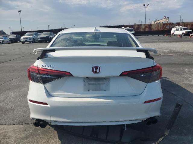 JHMFE1F7XNX006486 - 2022 HONDA CIVIC EX WHITE photo 6