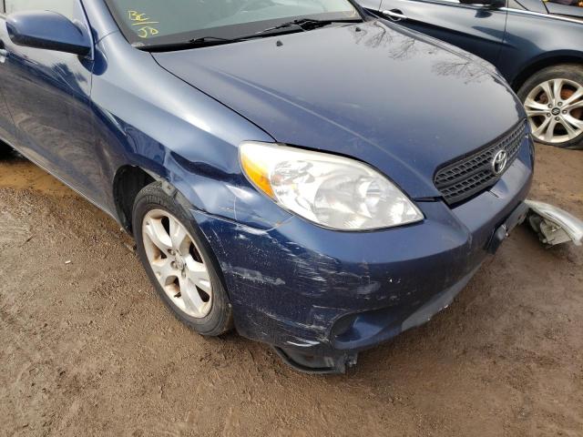 2T1KR32E68C709493 - 2008 TOYOTA COROLLA MA XR BLUE photo 9