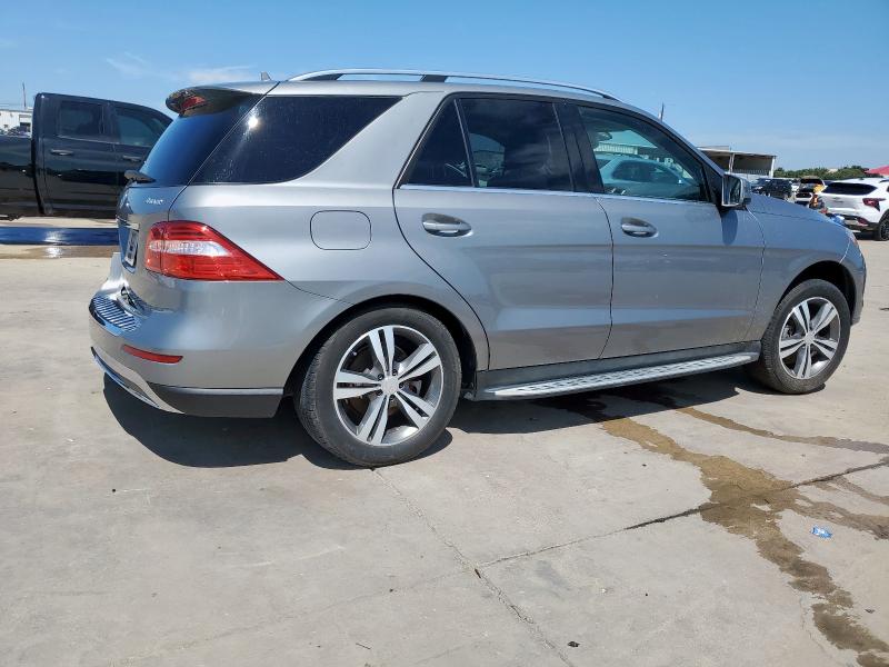 4JGDA5HBXEA350248 - 2014 MERCEDES-BENZ ML 350 4MATIC GRAY photo 3