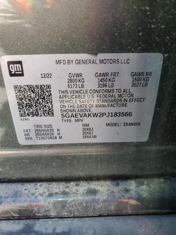 5GAEVAKW2PJ183566 - 2023 BUICK ENCLAVE ESSENCE GREEN photo 13