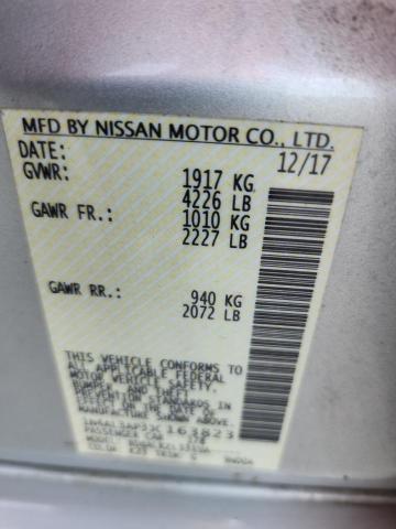 1N4AL3AP3JC163823 - 2018 NISSAN ALTIMA 2.5 SILVER photo 13