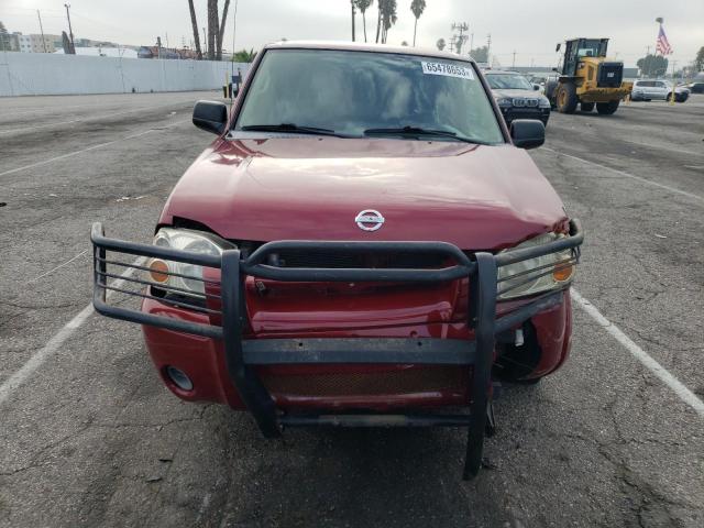 1N6DD26T24C435722 - 2004 NISSAN FRONTIER KING CAB XE BURGUNDY photo 5