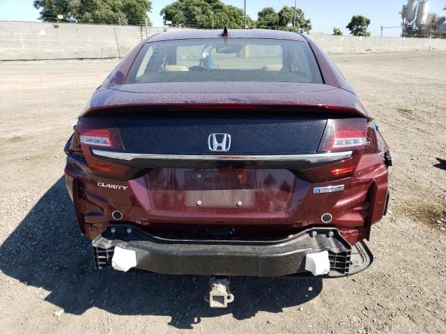 JHMZC5F17JC022491 - 2018 HONDA CLARITY BURGUNDY photo 6