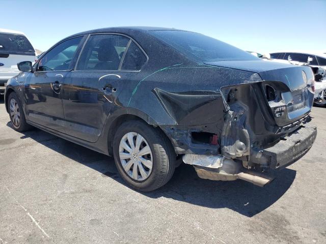 3VW2K7AJ5EM357291 - 2014 VOLKSWAGEN JETTA BASE BLACK photo 2