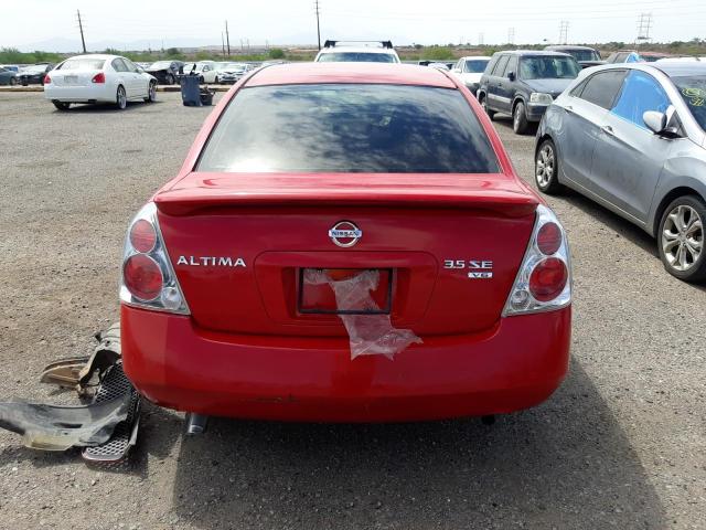 1N4BL11D45N475223 - 2005 NISSAN ALTIMA SE RED photo 6