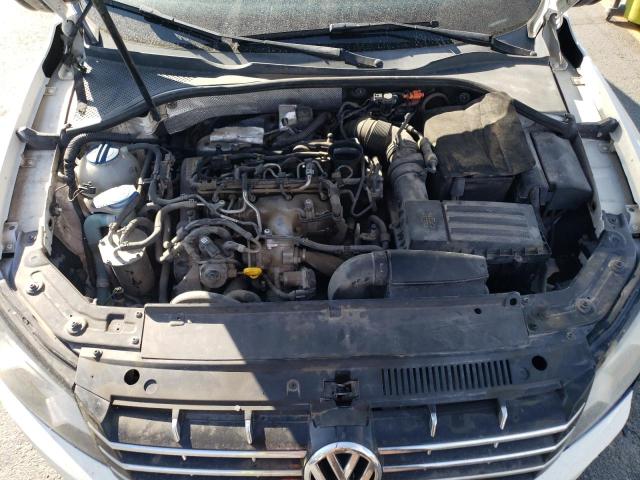 1VWBN7A35EC053680 - 2014 VOLKSWAGEN PASSAT SE WHITE photo 11