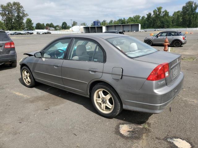 JHMES16595S006303 - 2005 HONDA CIVIC LX GRAY photo 2