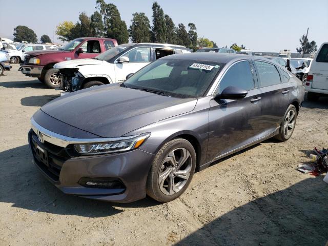 1HGCV1F54JA055796 - 2018 HONDA ACCORD EXL GRAY photo 1