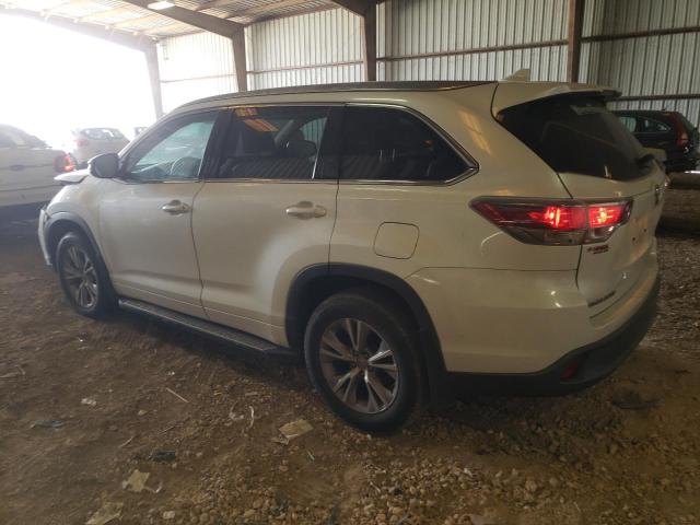 5TDKKRFH6FS088739 - 2015 TOYOTA HIGHLANDER XLE Սպիտակ լուսանկար 2