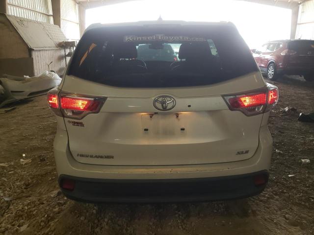 5TDKKRFH6FS088739 - 2015 TOYOTA HIGHLANDER XLE Սպիտակ լուսանկար 6