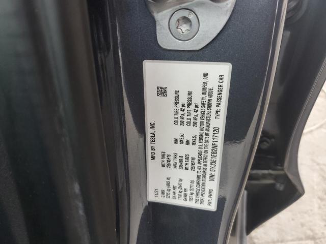 5YJ3E1EB2NF117120 - 2022 TESLA MODEL 3 灰色 照片 12