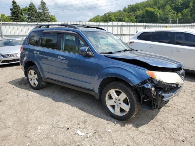 JF2SH64699H726748 - 2009 SUBARU FORESTER 2.5X LIMITED BLUE photo 4