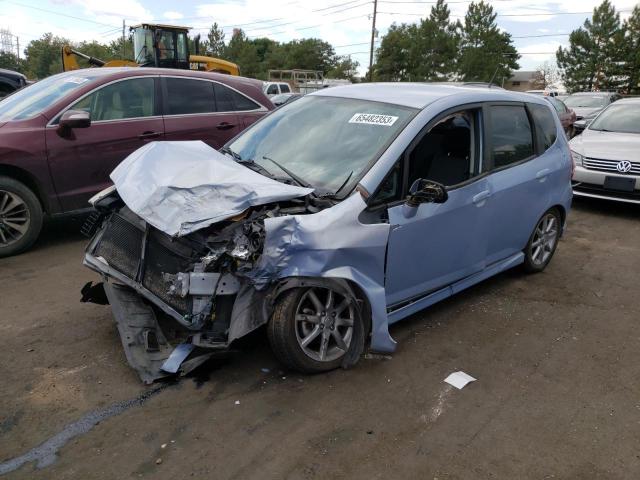 JHMGD38658S060495 - 2008 HONDA FIT SPORT BLUE photo 1