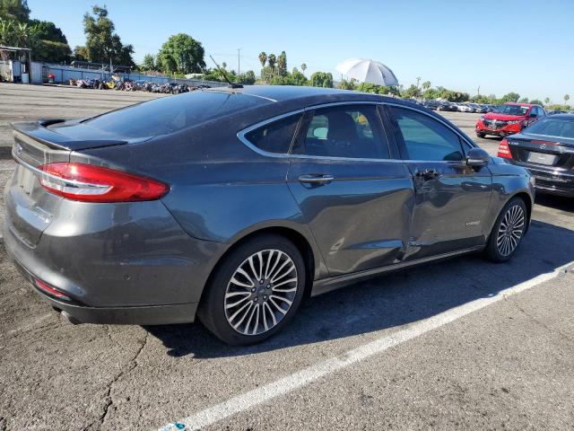 3FA6P0RU5HR264540 - 2017 FORD FUSION TITANIUM HEV GRAY photo 3