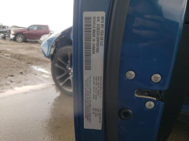 2C3CDZFJ6MH631654 - 2021 DODGE CHALLENGER R/T SCAT PACK BLUE photo 12