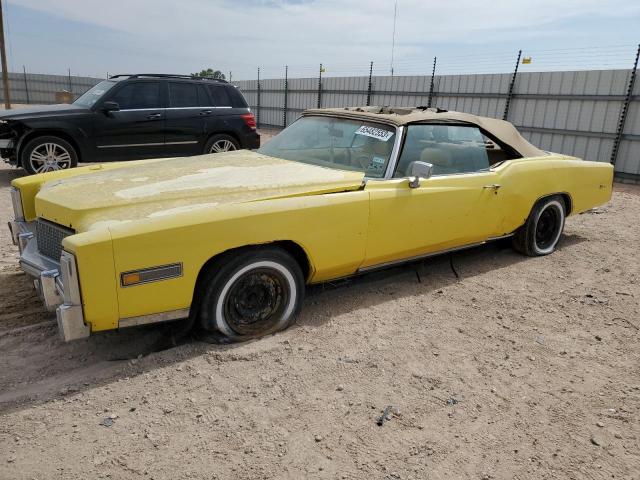 6L67S5Q406912 - 1975 CADILLAC EL DORADO YELLOW photo 1