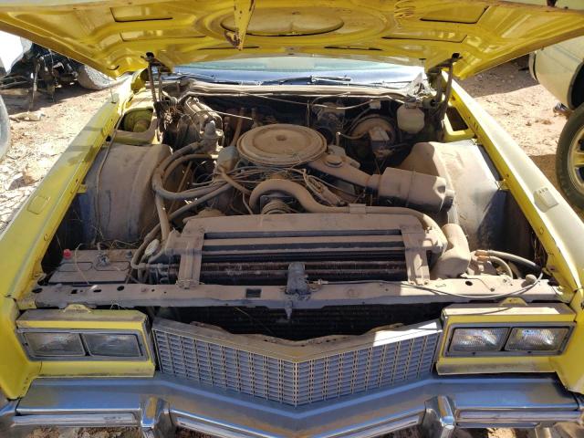 6L67S5Q406912 - 1975 CADILLAC EL DORADO YELLOW photo 11