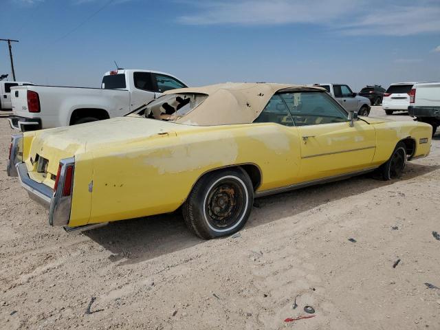 6L67S5Q406912 - 1975 CADILLAC EL DORADO YELLOW photo 3