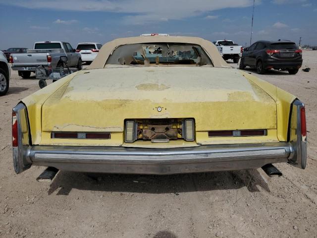 6L67S5Q406912 - 1975 CADILLAC EL DORADO YELLOW photo 6