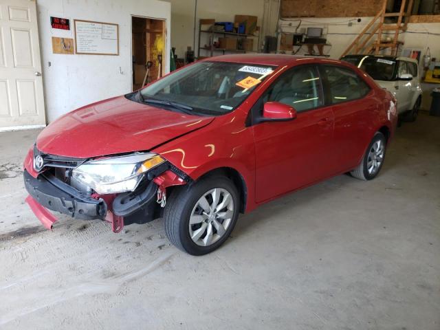 2T1BURHE3GC704999 - 2016 TOYOTA COROLLA L RED photo 1