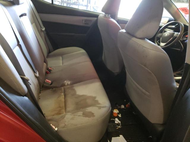 2T1BURHE3GC704999 - 2016 TOYOTA COROLLA L RED photo 10