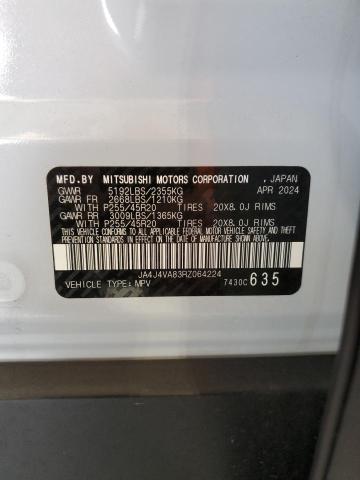 JA4J4VA83RZ064224 - 2024 MITSUBISHI OUTLANDER SE WHITE photo 14