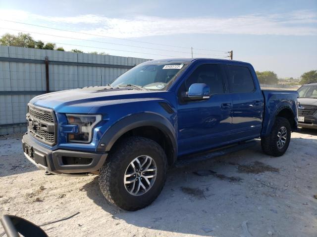 1FTFW1RG2JFD52333 - 2018 FORD F150 RAPTOR BLUE photo 1