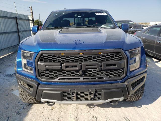 1FTFW1RG2JFD52333 - 2018 FORD F150 RAPTOR BLUE photo 5