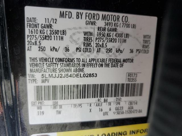 5LMJJ2J54DEL02853 - 2013 LINCOLN NAVIGATOR 黑色 照片 13