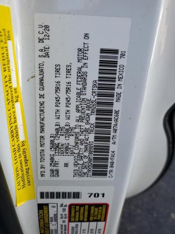 3TYRX5GN8MT009893 - 2021 TOYOTA TACOMA ACCESS CAB თეთრი ფოტო 13