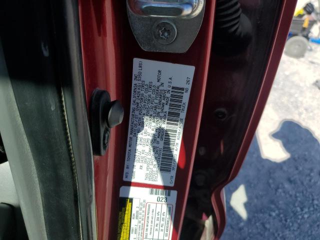 5TEJU62N37Z439191 - 2007 TOYOTA TACOMA DOUBLE CAB PRERUNNER RED photo 12