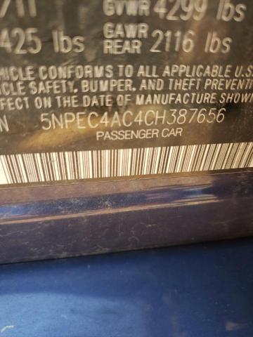 5NPEC4AC4CH387656 - 2012 HYUNDAI SONATA SE BLUE photo 12