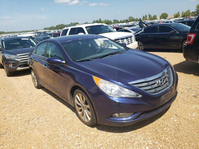 5NPEC4AC4CH387656 - 2012 HYUNDAI SONATA SE BLUE photo 4