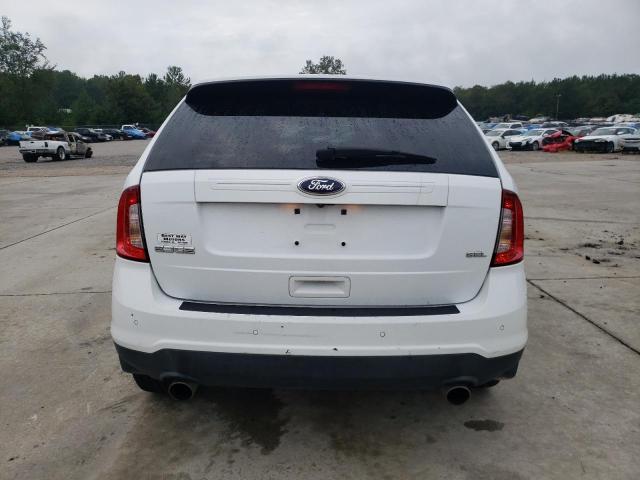 2FMDK3JC7EBA30653 - 2014 FORD EDGE SEL WHITE photo 6