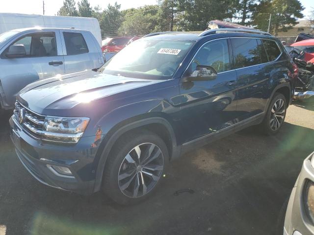 1V2NR2CA4KC621382 - 2019 VOLKSWAGEN ATLAS SEL PREMIUM BLUE photo 1