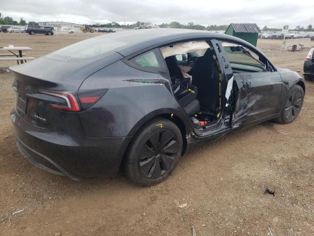 5YJ3E1EB9RF795840 - 2024 TESLA MODEL 3 GRAY photo 3