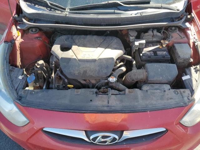 KMHCT4AE3DU521682 - 2013 HYUNDAI ACCENT GLS RED photo 11