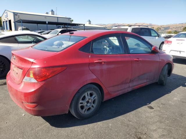 KMHCT4AE3DU521682 - 2013 HYUNDAI ACCENT GLS RED photo 3