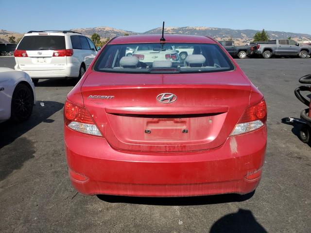 KMHCT4AE3DU521682 - 2013 HYUNDAI ACCENT GLS RED photo 6