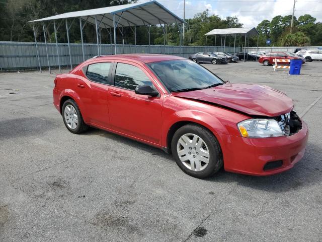 1C3CDZAG9DN753394 - 2013 DODGE AVENGER SE RED photo 4