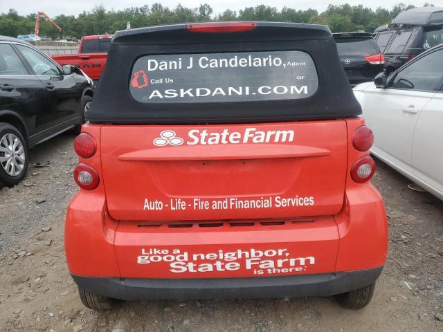 WMEEK31X18K131033 - 2008 SMART FORTWO PASSION RED photo 6