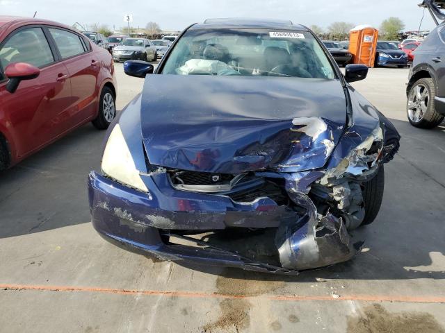 1HGCM66543A003345 - 2003 HONDA ACCORD EX BLUE photo 5