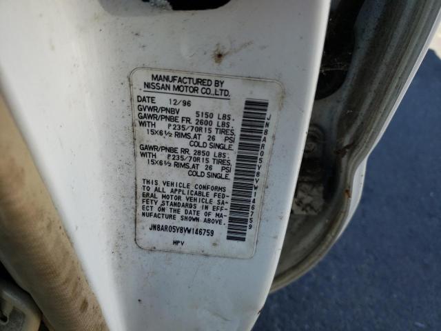 JN8AR05Y8VW146759 - 1997 NISSAN PATHFINDER LE WHITE photo 12