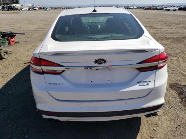 3FA6P0VP2HR313645 - 2017 FORD FUSION SPORT WHITE photo 6