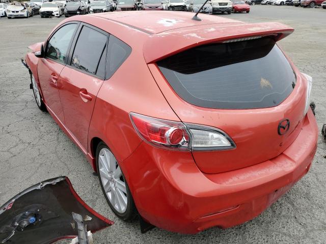 JM1BL1H37A1187544 - 2010 MAZDA SPEED 3 RED photo 2