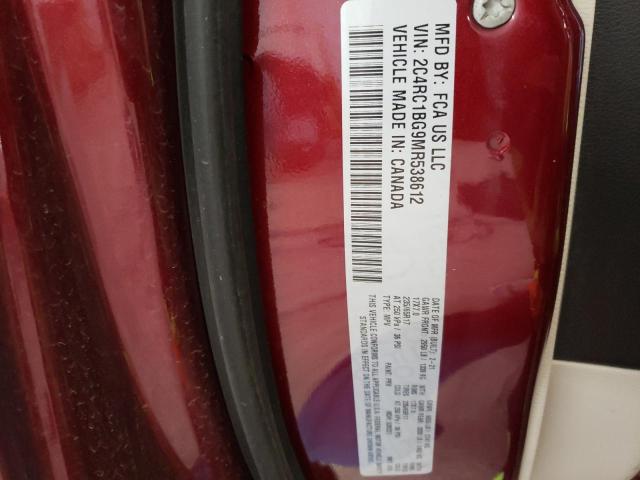 2C4RC1BG9MR538612 - 2021 CHRYSLER PACIFICA TOURING L Կարմիր լուսանկար 14