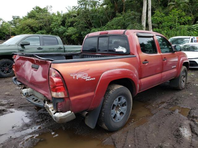 5TEJU62N55Z031417 - 2005 TOYOTA TACOMA DOUBLE CAB PRERUNNER RED photo 3