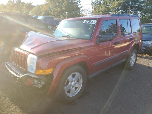 1J8HG48K26C263392 - 2006 JEEP COMMANDER RED photo 1