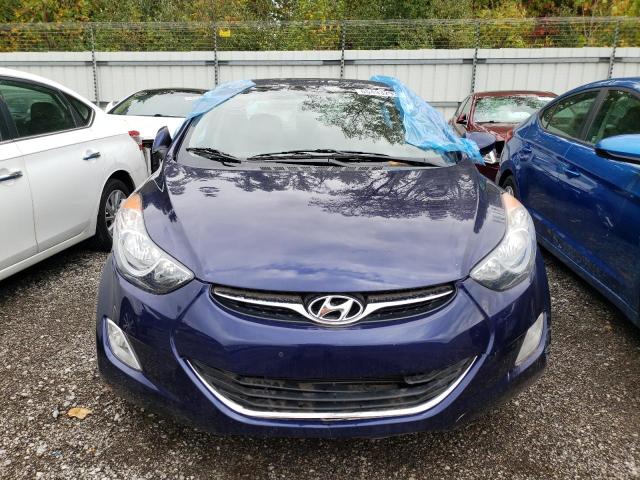 5NPDH4AE9CH151485 - 2012 HYUNDAI ELANTRA GLS BLUE photo 5