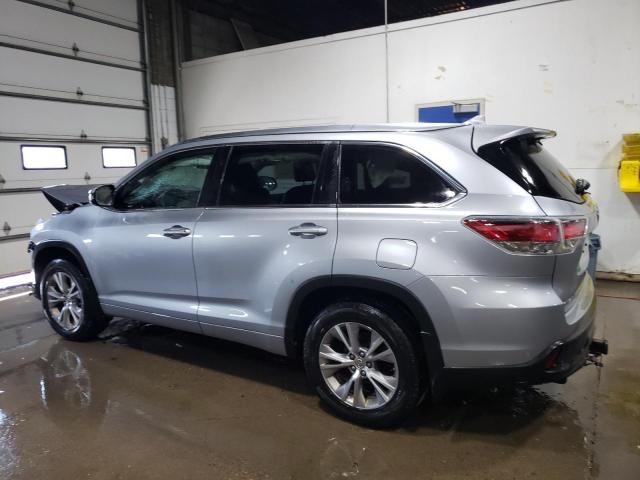 5TDJKRFH7ES066338 - 2014 TOYOTA HIGHLANDER XLE Gümüş foto 2